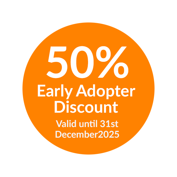 50 percent Circle EarlyAdopter